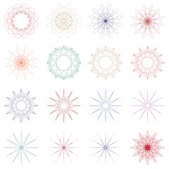 Obraz premium Set of geometric ornaments