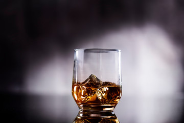A glass of whiskey