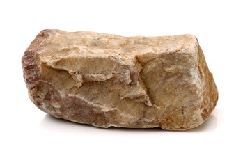 Rocks on a white background