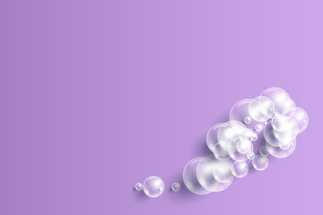 Background with transparent bubbles