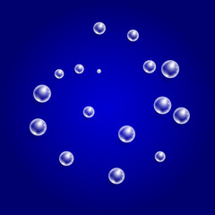 Background with transparent bubbles