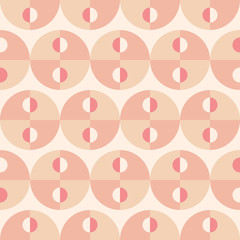 Repeated geometric forms. Abstract vector seamless pattern.