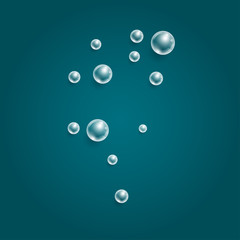 Background with transparent bubbles