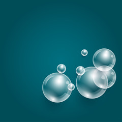 Background with transparent bubbles