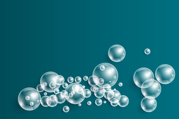 Background with transparent bubbles