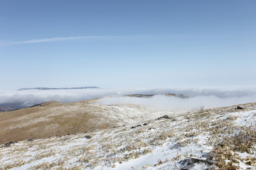 車山付近の登山道