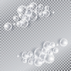 Background with transparent bubbles