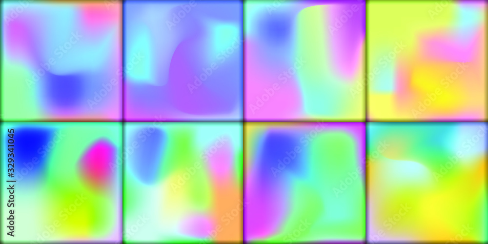 Aufkleber set of modern abstract graphic elements. gradient abstract banners with different shapes. template f