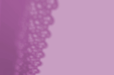 Window curtain shade on a white wall. White and Black for overlaying a photo or mockup