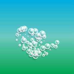 Background with transparent bubbles