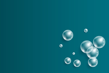 Background with transparent bubbles