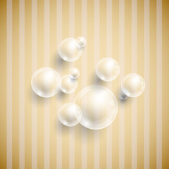 Background with transparent bubbles