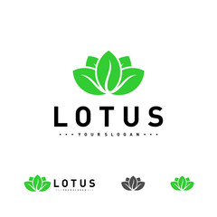 Luxury Lotus logo design vector template, Lotus flower logo concept icon, Creative symbol
