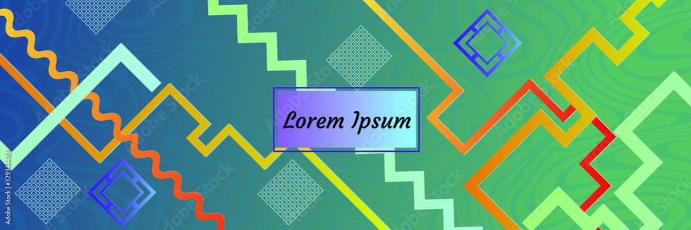 Poster abstract modern background. geometric shapes and lines. colorful gradient vector texture