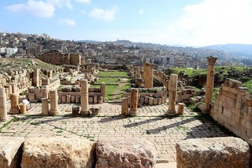 Madaba, capital de la Gobernaci&oacute;n de Madaba en Jordania.