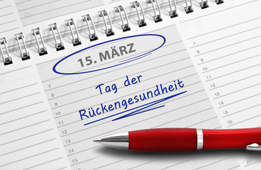 Notiz: Tag der Rückengesundheit