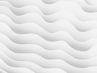 White wavy waves