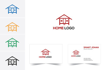 Old vintage home logo design.