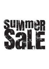 Distress font graphic design of Summer Sale.