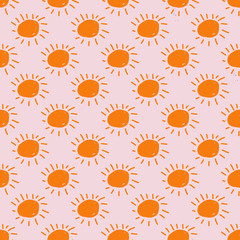 Weather seamless pattern. Kids textile design