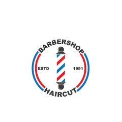barber shop icon logo vector icon