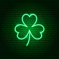 Three Leaf Clover Neon Sign