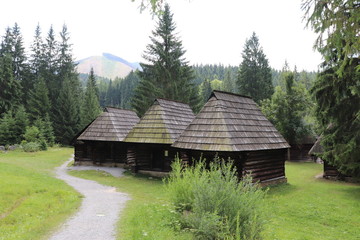 wooden houses, 