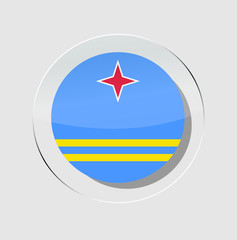 aruba state flag circle icon with white background