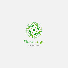 Nature logo design template - vector