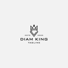 Diamond king logo concept -vector