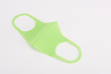 The concept of black mask, coronavirus and air pollution PM2.5. Coronavirus and epidemic virus symptoms. The way of wearing the mask, wearing the mask can protect yourself and your family, and defeat 