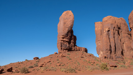Fototapeta na wymiar The thum at Monument valley, USA