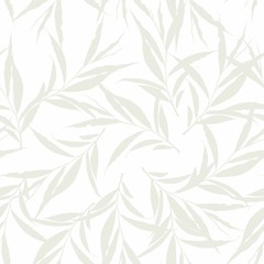 Fototapeta na wymiar Seamless pattern of herbs. Branch pattern on white background.