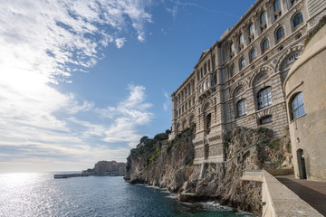 oceanographic museum of montecarlo in the heart of the principality of monaco, at the côte d'azur.