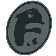 Vector illustration of a rodent logo
