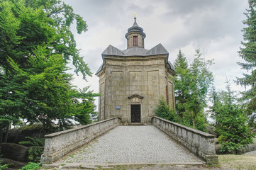 Fototapeta premium Chapel of Our Lady of the Snow - Baroque chapel from the 18th century