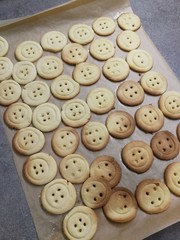 Fototapeta premium Homemade pastries in a glass plate close-up.