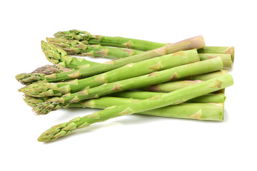 Asparagus on a white background