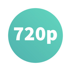 720p resoluition Design icon. vector illustration