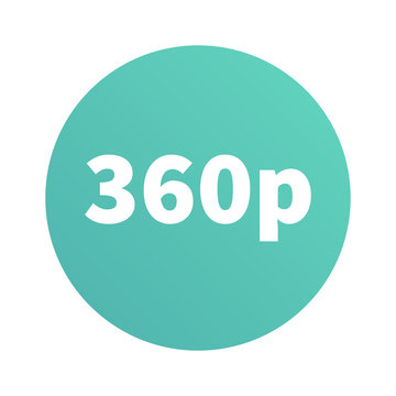 360p resoluition Design icon. vector illustration