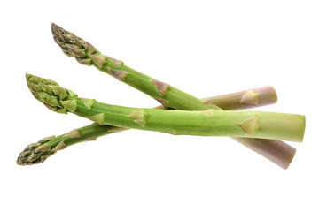 Asparagus on a white background