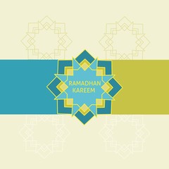 Simple design of illustration islamic background 