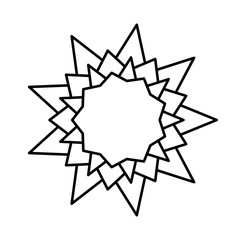 christmas star on white background