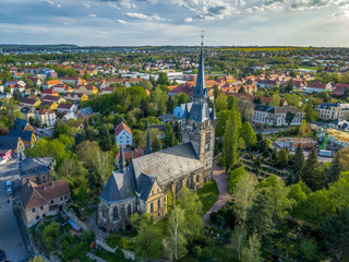 Droneshot from Dresden Briesnitzer Church