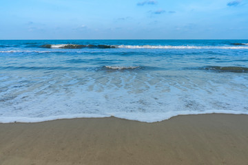 Soft wave on the beach.