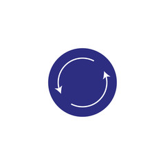 Flat collection with arrows in a circle. Arrow vector icon