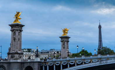 Bridge over seine river paris