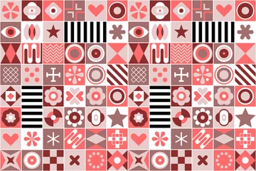 Gardinen Abstract Geometric Patterns Background ©  danjazzia