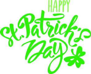 Fototapeta premium vector hand lettering saint patrick's day greetings card_3