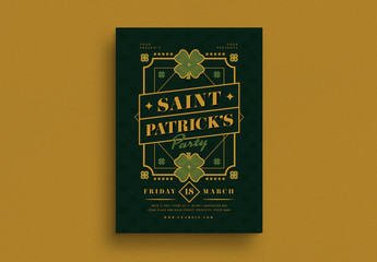 Saint Patrick's Day Event Flyer Layout